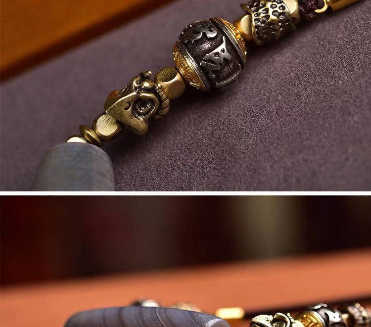 Natural Agate "Sky Eye" Bead Protection Necklace